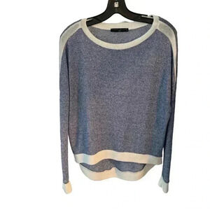 Generation Love Blue and White Crew Neck Sweater